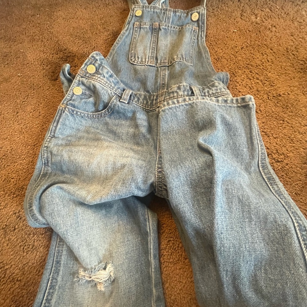 Casual Blue Denim Overalls